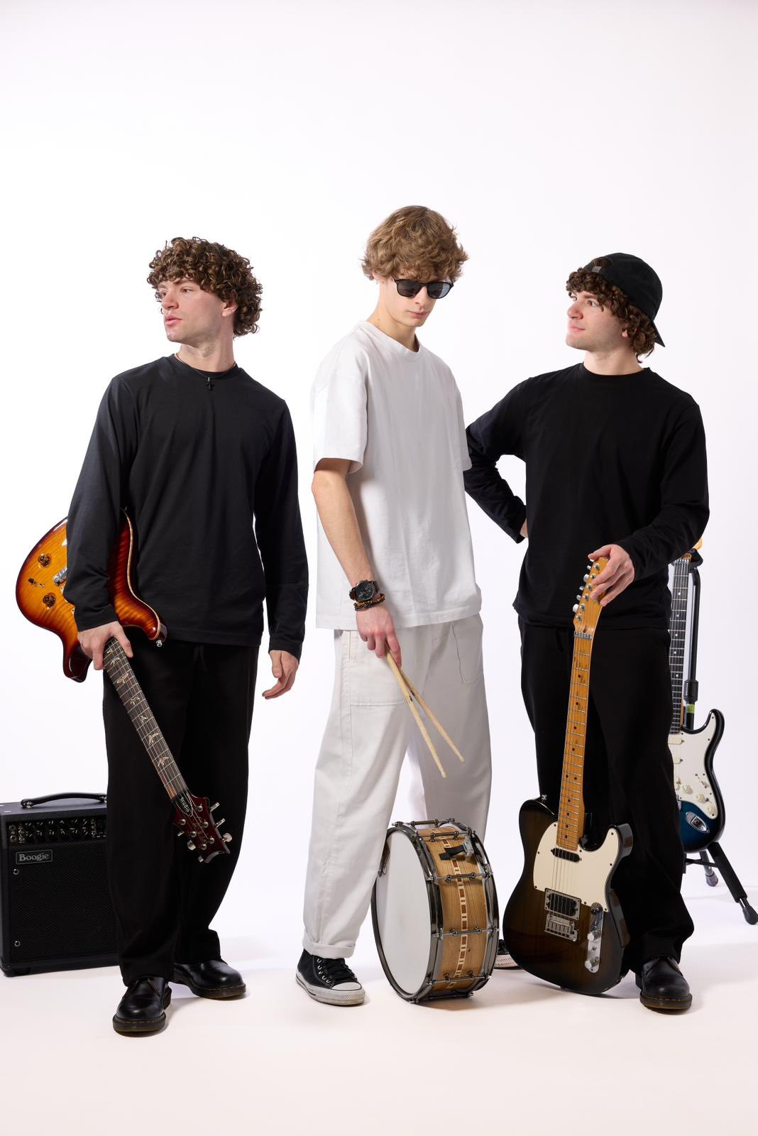 Le trio avec Max, Léo et Liiou Gramain-Dupin